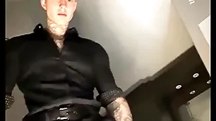 Getting undressed and talking dirty vanguard stroking my massive cock
