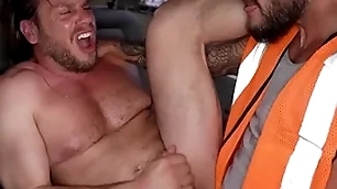 Construction worker gets tricked into gay sex